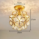 GobekUsa Glass Crystal LED Ceiling Chandelier for Home Decor