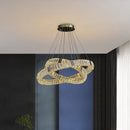 GobekUsa Golden LED Ring Chandelier for Modern Luxury Living and Dining Spaces