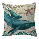 GobekUsa Coastal Cushion Cover - Sea Theme Decorative Sofa Pillowcase