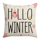 GobekUsa Christmas Pillowcase Collection - Festive Sofa Decor with Christmas Tree, Elk, Snowman