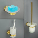 GobekUsa Brushed Gold Bathroom Accessories Set