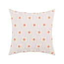 GobekUsa Embroidered Flora Cotton Canvas Pillow Cover 30x50cm Yellow Zigzag Sham