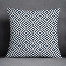 GobekUsa Blue Geometric Floral Design Pillowcase - Modern Home Decor Cushion Cover
