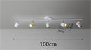 GobekUsa Ceiling Chandelier Black White LED Spotlight for Living Room Bedroom Dining