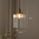 GobekUsa Diamond Amber Glass LED Pendant Lights - Nordic Modern Hanging Lamp