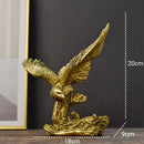 GobekUsa Dapeng Eagle Wings Resin Art Statue Ornament for Home and Office Decor