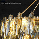 GobekUsa Crystal Chandelier Light: Modern LED Pendant Lamp for Bedroom & Living Room.