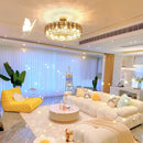 GobekUsa Gold Crystal Chandelier: Luxury Lighting for Dining Living Bedroom Kitchen Island