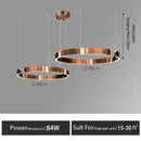 GobekUsa LED Round Ring Chandelier for Dining Room, Living Room, and Bedroom