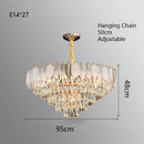 GobekUsa Crystal Indoor Chandelier: Postmodern LED Suspension Lamps for Luxe Living Room Decor