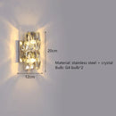 GobekUsa Contemporary Crystal Wall Sconce for Bedside, Bathroom, Corridor, Aisle, TV Background Lighting