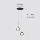 Black Water Drop Acrylic LED Pendant Light