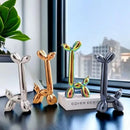 GobekUsa Abstract Ceramic Balloon Dog Sculpture for Home Office Décor