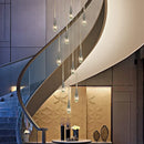 GobekUsa Elegant Crystal Chandelier for Duplex Villa, Restaurant, and Living Room