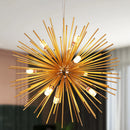 GobekUsa Gold LED Chandelier Pendant Light for Modern Kitchen Island Living Room