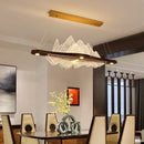 GobekUsa Chinese Style Wood Art Chandelier for Modern Zen Atmosphere