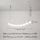 GobekUsa Bead Nordic Chandelier: Stylish Dining Room Pendant Light for Bar Table Adding Ambiance