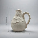 GobekUsa Handmade Irregular Grain Ceramic Vase for Home Floral Arrangements