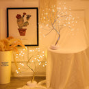 GobekUsa LED Starry Tree Table Lamp with Touch Switch - 36/108 LEDs, Fairy Night Light
