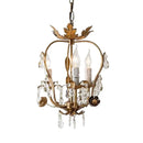 GobekUsa Iron Crystal Chandelier for Corridor, Bedroom, Restaurant, Bar, Locker Room