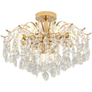 GobekUsa Elegant Crystal Chandelier for Living Room, Dining Room, Bedroom, Villa Hall
