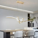 GobekUsa Gold LED Chandeliers: Modern Kitchen & Restaurant Lighting Fixtures
