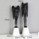 GobekUsa Angel Abstract Figures Sculpture Cast Iron Home Decor Statue Craft