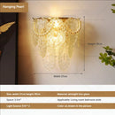 GobekUsa Luxe Crystal Glass Wall Lamp for Aisle, Living Room, Bedroom & Corridor Lighting