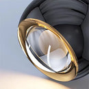 GobekUsa Gold Chrome Ball Pendant LED Light for Kitchen, Bedroom, Dining Room