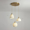 GobekUsa Bule Ceramic LED Pendant Lamp Modern Nordic Hanging Light for Bedroom Restaurant