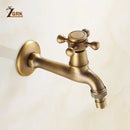 GobekUsa Antique Brass Garden Bibcock Tap Decorative Water Faucet for Bathroom and Outdoor Use