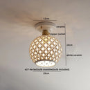 GobekUsa Ceramic LED Ceiling Lights: Modern Hollow Design for Living Room, Aisle, Balcony