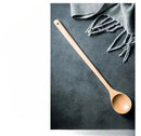 GobekUsa Lotus Wooden Spoon: Eco-Friendly Long Handle Salad Cooking Utensil