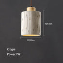 GobekUsa Concrete High Pendant Chandelier for Bedroom, Restaurant, and Bar