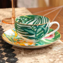 GobekUsa Green Leaf Collection: Tableware, Plates, Coffeeware, Teaware, Saucers, Bowl, Tray
