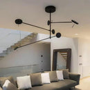 GobekUsa Black Metal LED Pendant Light: Minimalist Living Room Fixture