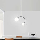 GobekUsa Glass Ball Pendant Lights For Dining Room Bedroom Study Restaurant Bar Coffee Decor