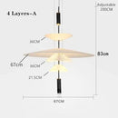 GobekUsa LED Saucer Pendant Light for Home Decor and Living Room