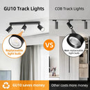 GobekUsa LED Track Spot Light GU10 Bulb Replacement Spotlight for Bedroom Corridor Shop