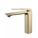 GobekUsa Gold Basin Faucet, Gray Bathroom Mixer Tap, Single Handle Waterfall Faucet