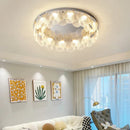 GobekUsa LED Ceiling Light Stainless Steel Glass Parlor Bedroom Fixture