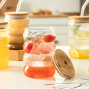 GobekUsa Creative Glass Cup Set with Lid and Straw - Perfect for Parties