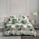 GobekUsa Honeycomb Marble Patterned Bedding Set, Luxurious Duvet Cover with Pillowcase