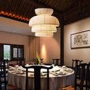 GobekUsa Japanese Wabi Sabi Fabric Pendant Light: Traditional and Creative Lighting for Dining Room