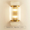 GobekUsa Golden Crystal Wall Lamp: Elegant LED Sconce for Bedroom, Living Room, Bathroom