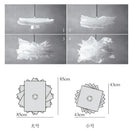 GobekUsa Nordic Paper Pendant Lights: DIY Cloud Lampshade Fixtures for Living Room, Restaurant & Christmas