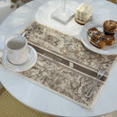 GobekUsa Cotton Linen Place Mat Set - Tableware Cushion for Kitchen Dining
