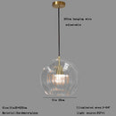 GobekUsa Clear Glass Ball Pendant Light Chandelier for Living Room Dining Room Home Decor