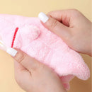 GobekUsa Cute Cartoon Animal Hand Towel Double Layer Thickened Towel for Kids Home Kitchen