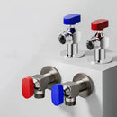 GobekUsa Brass Angle Valve Chrome Gray Corner Bathroom Water Control Tap - 1/2*1/2